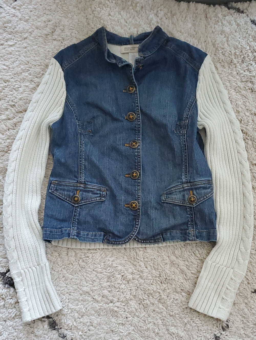 Jones New York - Sport Petite ptp 20 +stretch Denim & Knit super cute